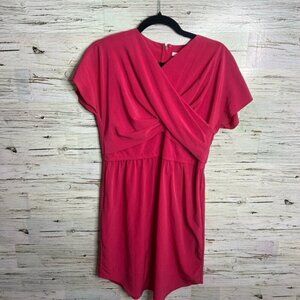 Carven  twisted silk sheath dress pink size 40